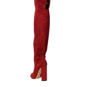 Dior Red Over-the-Knee Boots